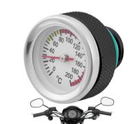 Tappo serbatoio olio moto - Tappi serbatoio carburante modificati, coperchio in alluminio con indicatore di temperatura, sostituzione olio moto | per Restauro Officine Riparazioni Piloti Appassionati