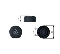 GATES RC247 Tappo serbatoio refrigerante Anteriore Tappo Vaschetta Radiatore Tappo Vaschetta Radiatore Tappo Vaso Espansione