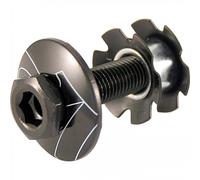 Tappo Serie Sterzo 1 1/8 BMX Alluminio Forato con Tirante a Ragno