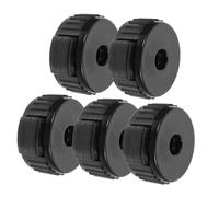 Tappo Sgancio Rapido per Piatti Nero Plastica 5 Pezzi | Kit di Batteria, Montaggio e Rimozione Rapide, Uso in Registrazione e Performance