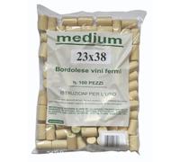 TAPPO SINTETICO MEDIUM PER BOTTIGLIA BORDOLESE - D.MM. 23 X 38 - 100 PEZZI