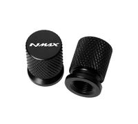 Tappo stelo valvola moto Per NMAX 125 155 160 N-MAX Tappi Valvola Pneumatico Ruota Moto In Alluminio Copertura Ermetica Accessori(Black)