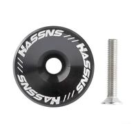 Tappo superiore di precisione per attacco manubrio in alluminio CNC, per manubrio da 31,8 mm, include bullone da 30,5 mm per una regolazione costante delle cuffie (nero)