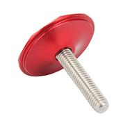 Tappo Superiore per Cuffia Bici, Coperchio Superiore per Attacco Manubrio in Lega di Alluminio Rivestimento Superiore in PVD Sottovuoto Tappo Superiore per Stelo Forcella (Rosso)