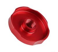 Tappo Superiore per forcella Lega Alluminio CNC Anodizzato Tappo | Lega alluminio robusta, diametro interno 30mm, valvola AV 7mm, protezione per polvere, montaggio rapido(Red)