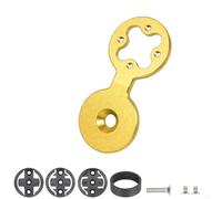 Tappo superiore per manubrio della bicicletta, con supporto per computer Garmin Edge, Bryton e Wahoo Series, supporto sicuro per bici da strada (dorato)