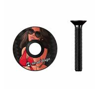 Riesel Design® - Tappo per attacco manubrio 1x incl. vite in alluminio per bici da strada, ciclocross e mountain bike/tappo per attacco manubrio e serie sterzo per forcella con attacco da 1 1/8''