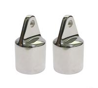 Tappo superiore triangolare di grado marino in acciaio inox, tettoia per barca, montaggio a occhiello scorrevole, per tende Bimini da 22 mm, 25 mm, 30 mm, 32 mm (22 mm)
