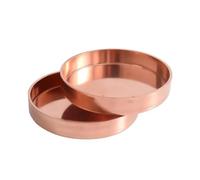 Tappo terminale in rame puro da 1/4" 3/8" 1/2" - 3,5" 15 16 19 22 25-89 mm ID End Cap in rame puro per saldatura tappo tazza raccordo idraulico condizionatore d'aria (54 mm x 1,5 mm 1 pz)