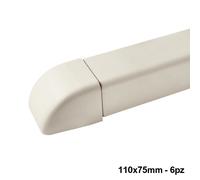 Tappo terminale per canalina 110x75mm - scatola completa 6 PZ