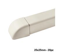 Tappo terminale per canalina 25x25 mm - 20 PZ