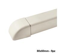 Tappo terminale per canalina 80x60mm - 9 PZ