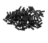 Tappo terminale per cavo freno bicicletta, diametro interno 5 mm, confezione da 100 pezzi, in plastica, per alloggiamento del cavo del freno, compatibile con vari tipi di bici