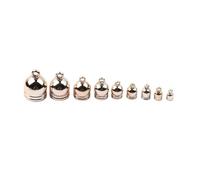 Tappo terminale per cordino da gioielleria Perline for cappelli con nappe color argento/oro rosa for collane, estremità in corda di pelle, terminali a cricchetto(Rose Gold Color,8mm x 50pcs)