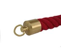 Tappo terminale per fune con anello in ottone opaco per corrimano, corda da 40 mm