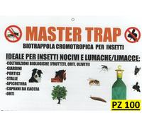 TAPPO TRAPPOLA, 100 pzG, VESPE, CALABRONI, MOSCA DELL'ULIVO, MOSCHE, POPILIA JAP