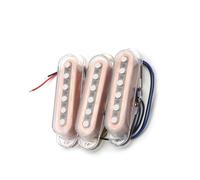 Tappo trasparente da 50/52 mm sul collo o sul ponte di un pickup a bobina singola per chitarra elettrica (1 set)