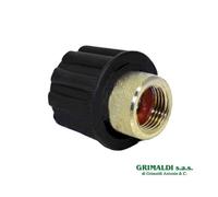 TAPPO VALVOLA 1/2 FEMMINA CON O-RING TARATURA 4,5bar PER SISTEMI STIRANTI