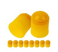 Tappo Valvola in ABS, 10 pezzi, in Giallo, tappi copripolvere con guarnizione per valvole auto, moto, rimorchi e biciclette, tappi auto gomme, tappino bici, cappuccio valvola, tappi pneumatici auto