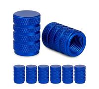 Tappo valvola in Alluminio, 8 pezzi, in Blu, tappi copripolvere con guarnizione per valvole auto, moto, rimorchi, biciclette, tappi per auto, tappino bici, cappuccio valvola, tappi pneumatici auto