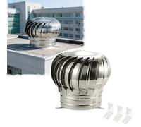 Tappo Ventilatore In Acciaio Inossidabile, 110 160 250mm Turbine Eoliche Ventilatore Da Tetto, Tappo Di Sfiato Per Case Fattoria Soffitta(300mm/11.81in)