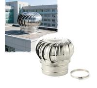Tappo Ventilatore In Acciaio Inossidabile, 110 160 250mm Turbine Eoliche Ventilatore Da Tetto, Tappo Di Sfiato Per Case Fattoria Soffitta(160mm/6.3in)