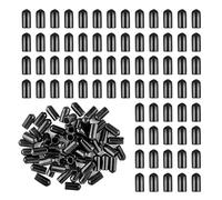 Tappo versatore nero per liquori, coperchio lungo per beccucci per liquori, in silicone, a tenuta stagna, 100 pezzi, tappo in per succo, versatore per vino, bottiglie di olio, distributore di