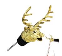 Tappo versatore per bottiglie di vino, elegante beccuccio decanter con aerazione, accessorio da bar riutilizzabile | vino a tema animale, bicchieri eleganti, tappo in metallo di alta qualità