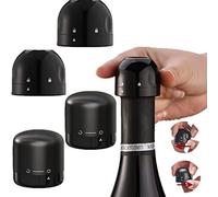 Tappo Vino Sottovuoto, 4 tappi per bottiglia sottovuoto, tappo per champagne, tappo per vino, adatto per sigillare sottovuoto vino, champagne, ecc., per mantenere fresco
