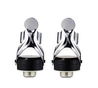 Tappo Vino Spumante, 2 Pezzi Tappo per in Acciaio Inox , a Prova di Perdite per Vino Spumante Collezione- 4.9*6.5CM