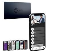 TAPro Biglietto da visita personalizzato NFC Tag - Programmabile con NFC o QR Code funziona su iPhone e Android