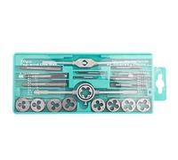 Taps and Dies Set Thread Tap Wrench Die Wrench Hand for Vehicles Machinery M3~M12 20pcs