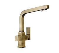 TAPT TAP BRASSO CUSCINE RUCCHETTO CUSCINE 360 ° ROTAZIONE MIXER CUSCINE MIXER DOPPIO STUSSEGGIO CUSCINE MIXER CUSCINE DUE BACCHIO SCHETTI CHE INCONTRO CACCHI POSSIMENTE LAVANO VERDI E BERE ACQUA, NERO