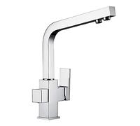 TAPT Tap Brasso CUSCINE RUCCHETTO CUSCINE 360 ° Rotazione Mixer CUSCINE Mixer Doppio STUSSEGGIO CUSCINE Mixer CUSCINE Due BACCHIO SCHETTI Che Incontro POSSIMENTE Posso Lavaggio VEDIALE E Bere Acqua,