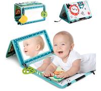 Tapvai Specchio Neonati Giochi Neonato 0 3 6 12 Mesi, Giocattoli A Specchio per Bambini, Libri Tattile Sensoriali Stoffa Neonati, Giochi Montessori Neonato, Libri di Stoffa con Specchio per Bambini