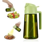 Tapvai Spruzzatore di olio 2 in 1 per cucina, 470 ml, nebulizzatore con blocco della luce