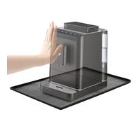 Tapvai Tappetino per Macchina da Caffè in Silicone 48x30cm - Antiscivolo, impermeabile con Bordo Rialzato, compatibile con De'Longhi/Philips/Siemens