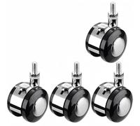 Taqargzy Set di 4 ruote girevoli resistenti, con piastra superiore, ruote industriali con freni, ruote bloccabili per mobili e carrelli da lavoro (B)