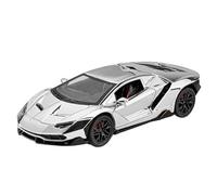 TAQCGH Modellino Realistico Auto Mini Auto Sportiva Da 21 Cm, Scala 1/24, For Lamborghini 770-4, Modello In Plastica, Modello Auto A Retrocarica, Hobby Modellini Di Veicoli A Motore In Scala(Silver)