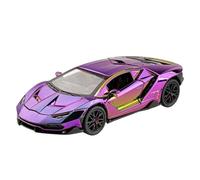 TAQCGH Modellino Realistico Auto Mini Auto Sportiva Da 21 Cm, Scala 1/24, For Lamborghini 770-4, Modello In Plastica, Modello Auto A Retrocarica, Hobby Modellini Di Veicoli A Motore In Scala(Purple)
