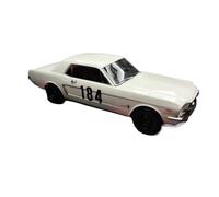 TAQCGH Modellino Realistico Auto Mini Modello di Auto in Lega Pressofusa in Scala 1:18 per Ford Mustang Convertible 1965 Ornamenti per Veicoli Simulati Modellini di Veicoli A Motore in Scala(White)