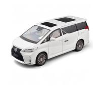 TAQCGH Modellino Realistico Auto Modellino di Auto in Lega Pressofusa in Scala 1:18 for Lexus LM300 Ornamenti Souvenir in Metallo Preziosi Modellini di Veicoli A Motore in Scala(White)