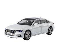 TAQCGH Modellino Realistico Auto Modello Di Auto In Lega In Scala 21 Cm 1/24 For Audi A6L Berlina Di Lusso, Collezione Di Veicoli Pressofusi Modellini Di Veicoli A Motore In Scala(White)