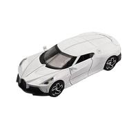 TAQCGH Modellino Realistico Auto Modello di Auto in Lega Pressofusa in Scala 1:32 for Bugatti La Voiture Noire Simulato Veicolo Ornamenti da Tavolo Modellini di Veicoli A Motore in Scala(White)