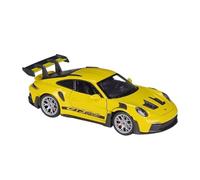 TAQCGH Modellino Realistico Auto Modello di Auto in Metallo Pressofuso in Lega in Scala 1:24 for Porsche 911 GT3 RS Simulato Come Ornamento da Tavolo Modellini di Veicoli A Motore in Scala(Yellow)