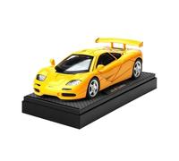 TAQCGH Modellino Realistico Auto Modello Di Auto In Miniatura In Scala 14 Cm 1/32 Simulazione Di Auto Da Corsa Retrò For McLaren F1 Veicoli A Motore Modellini Di Veicoli A Motore In Scala(Yellow)