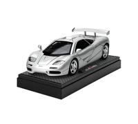 TAQCGH Modellino Realistico Auto Modello Di Auto In Miniatura In Scala 14 Cm 1/32 Simulazione Di Auto Da Corsa Retrò For McLaren F1 Veicoli A Motore Modellini Di Veicoli A Motore In Scala(Silver)