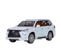 TAQCGH Modellino Realistico Auto Modello in Miniatura Pressofuso in Lega di Zinco in Scala 1:32 for Lexus LX570 Ornamenti Decorativi da Scrivania Lusso Modellini di Veicoli A Motore in Scala(White)