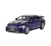 TAQCGH Modellino Realistico Auto Modello in Miniatura Pressofuso in Lega di Zinco in Scala 1:32 for Benz GT63S Ornamenti Decorativi da Scrivania Lusso Modellini di Veicoli A Motore in Scala(Blue)