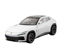 TAQCGH Modellino Realistico Auto Replica Di Auto Da Collezione In Scala 20 Cm 1/22 1/32 Veicoli Pressofusi In Miniatura Di Lusso SUV For Ferrari FUV Modellini Di Veicoli A Motore In Scala(1/22 White)